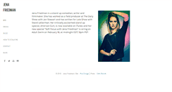Desktop Screenshot of jenafriedman.com