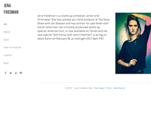 Tablet Screenshot of jenafriedman.com